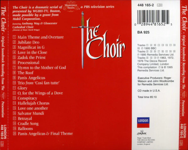 Stanislas Syrewicz* - The Choir (Original Soundtrack Recording From The Masterpiece Theatre Presentation) (CD) (Very Good Plus (VG+)) - Image 2