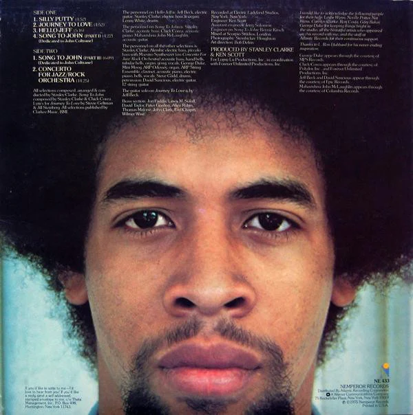 Stanley Clarke - Journey To Love (LP, Album, PR ) (Very Good Plus (VG+)) - Image 2