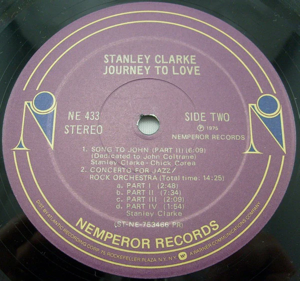Stanley Clarke - Journey To Love (LP, Album, PR ) (Very Good Plus (VG+)) - Image 4