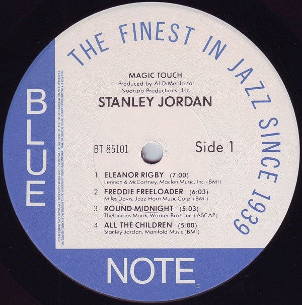 Stanley Jordan - Magic Touch (LP, Album, Jac) (Near Mint (NM or M-)) - Image 3