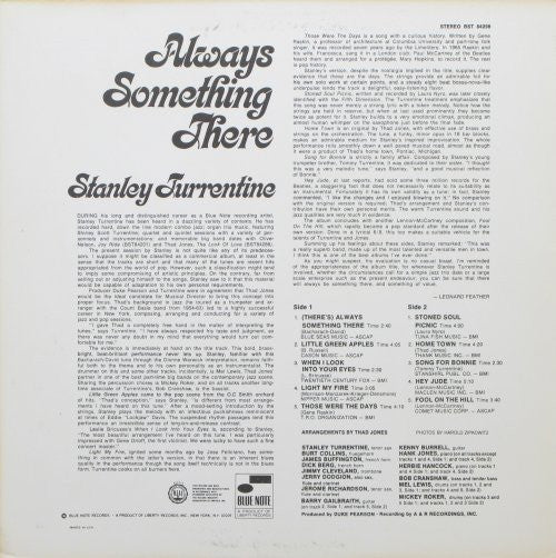 Stanley Turrentine - Always Something There (LP, Album) (Very Good (VG)) - Image 3
