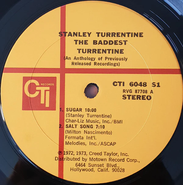 Stanley Turrentine - The Baddest Turrentine (LP, Comp) (Very Good Plus (VG+)) - Image 2
