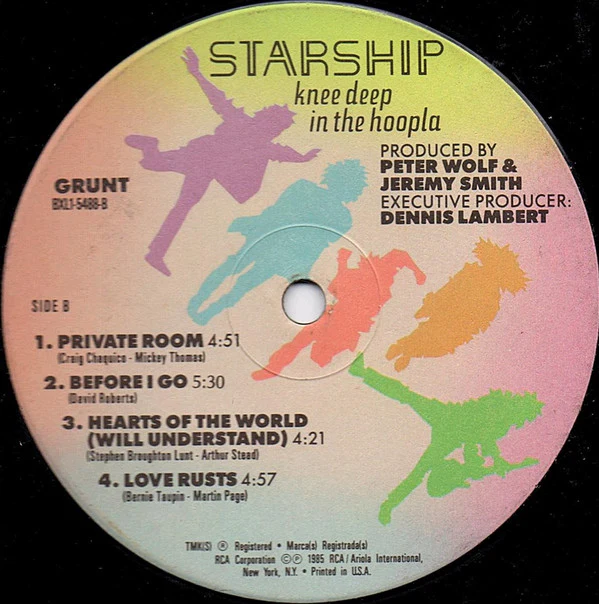 Starship  - Knee Deep In The Hoopla (LP, Album, Ind) (Very Good Plus (VG+)) - Image 4