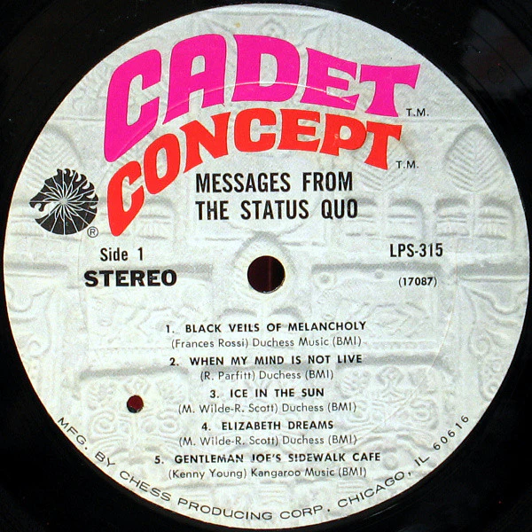 Status Quo - Messages From The Status Quo (LP, Album, Mon) (Very Good Plus (VG+)) - Image 3