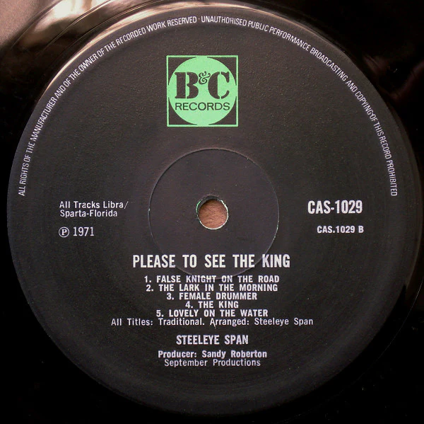 Steeleye Span - Please To See The King (LP, Album, Tex) (Very Good Plus (VG+)) - Image 4