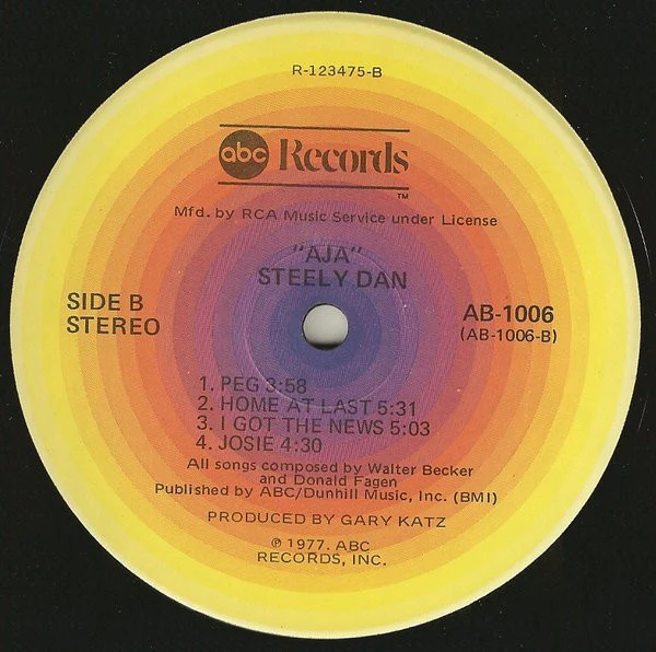 Steely Dan - Aja (LP, Album, Club, RCA) (Very Good Plus (VG+)) - Image 3