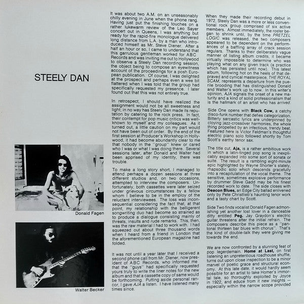 Steely Dan - Aja (LP, Album, Pit) (Very Good (VG)) - Image 2