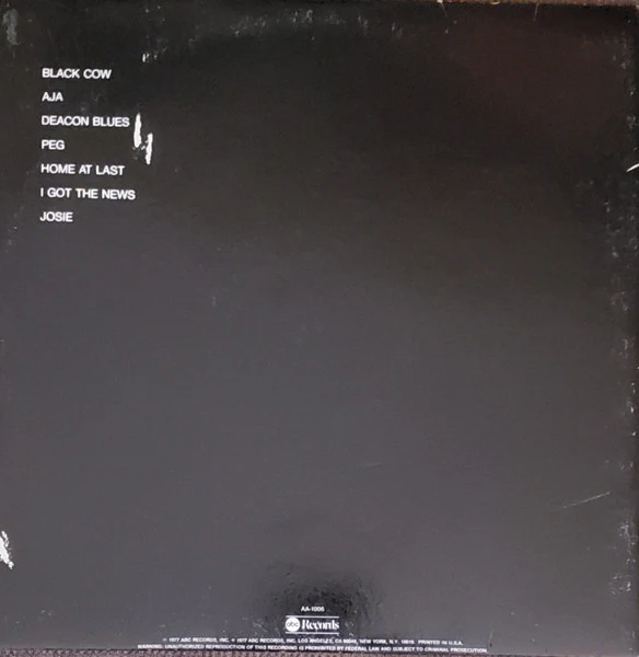 Steely Dan - Aja (LP, Album, RP, Ter) (Near Mint (NM or M-)) - Image 3