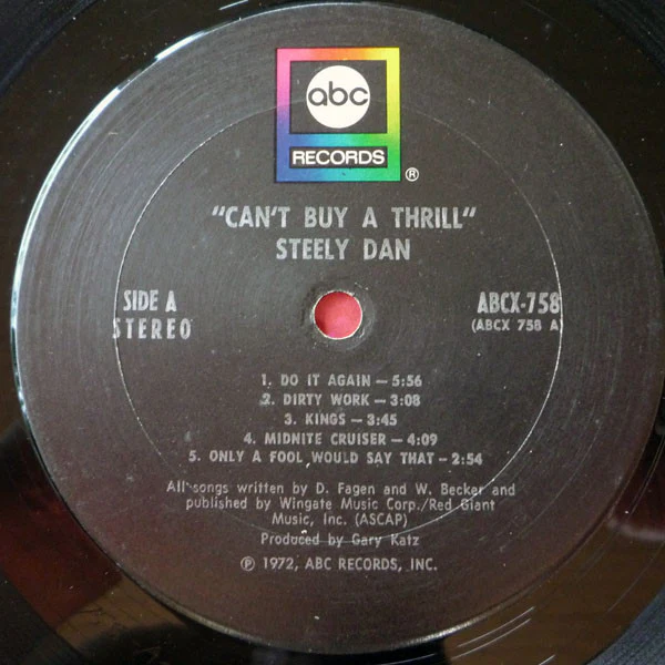 Steely Dan - Can't Buy A Thrill (LP, Album, Gat) (Very Good (VG)) - Image 4