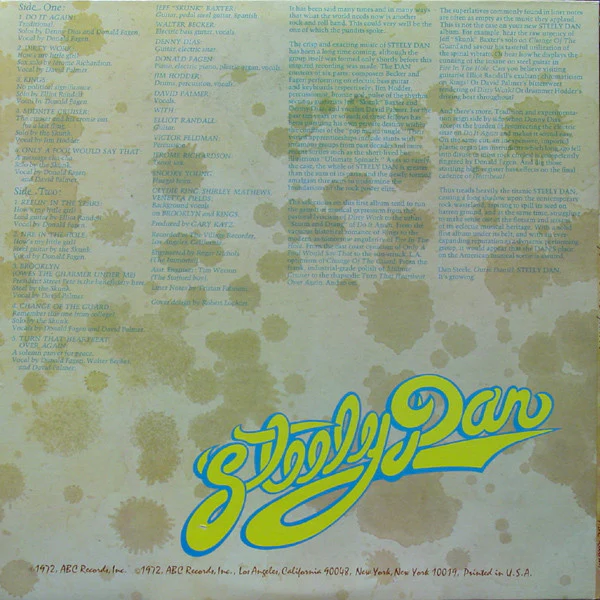 Steely Dan - Can't Buy A Thrill (LP, Album, RP, Gat) (Very Good Plus (VG+)) - Image 4