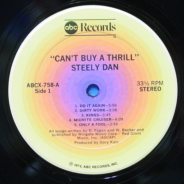 Steely Dan - Can't Buy A Thrill (LP, Album, RP, Gat) (Very Good Plus (VG+)) - Image 5