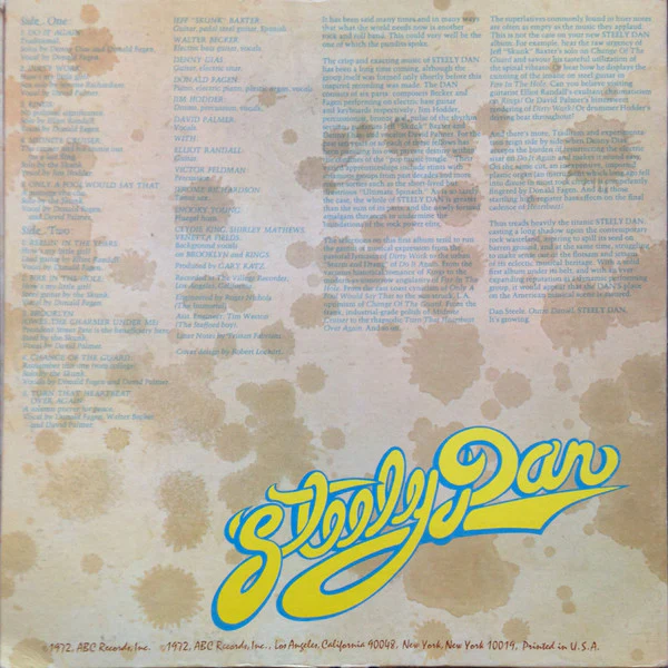 Steely Dan - Can't Buy A Thrill (LP, Album, RP, Ter) (Very Good Plus (VG+)) - Image 2