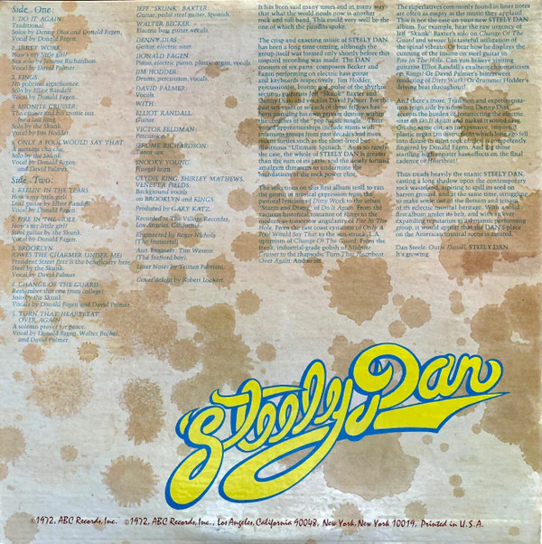 Steely Dan - Can't Buy A Thrill (LP, Album, RP, Ter) (Very Good Plus (VG+)) - Image 3