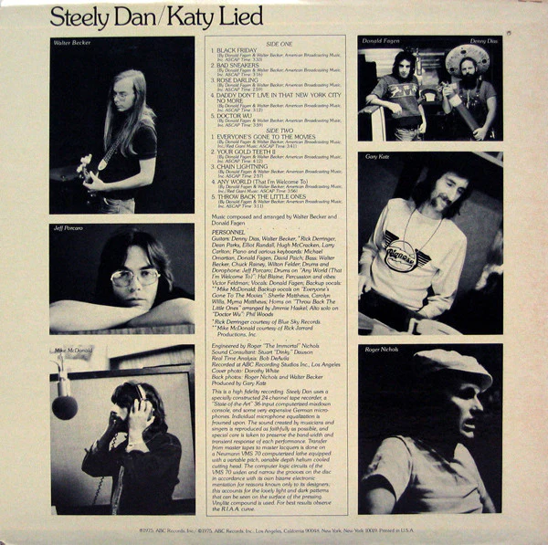 Steely Dan - Katy Lied (LP, Album, San) (Very Good (VG)) - Image 2