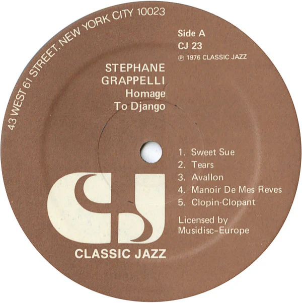 Stéphane Grappelli - Homage To Django (2xLP, Album, Gat) (Very Good Plus (VG+)) - Image 4
