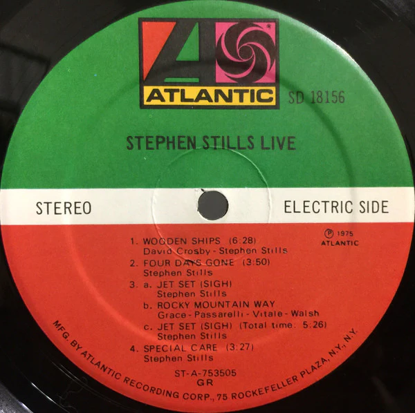 Stephen Stills - Stephen Stills Live (LP, Album, GRT) (Very Good Plus (VG+)) - Image 3