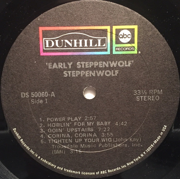 Steppenwolf - Early Steppenwolf (LP, Album) (Very Good Plus (VG+)) - Image 3