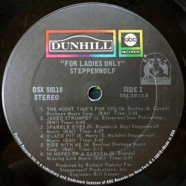 Steppenwolf - For Ladies Only (LP, Album, Ter) (Very Good (VG)) - Image 5