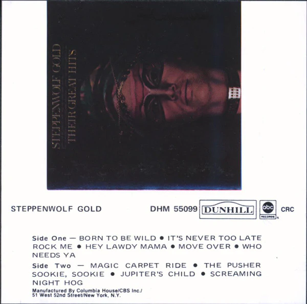 Steppenwolf - Gold (Cass, Comp, Club) (Near Mint (NM or M-)) - Image 2