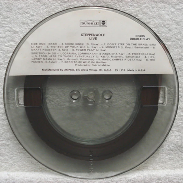 Steppenwolf - Live (Reel, 4tr Stereo, 7" Reel, Cle) (Very Good Plus (VG+)) - Image 4