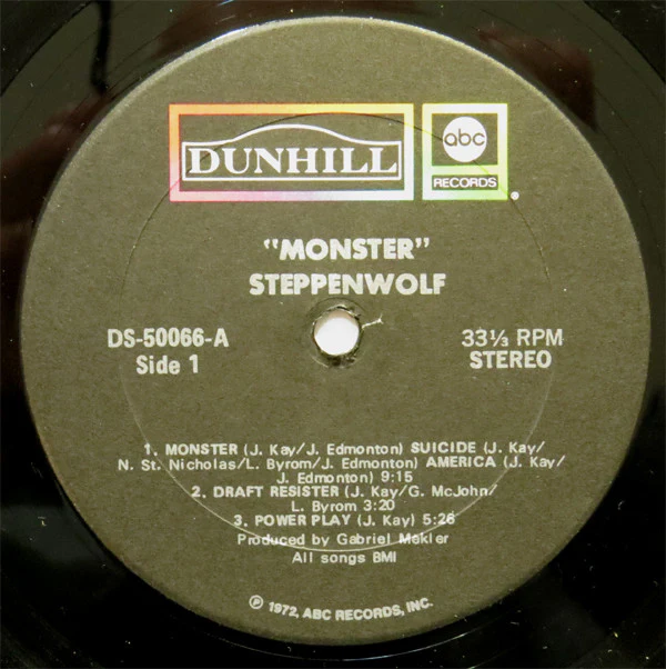 Steppenwolf - Monster (LP, Album, RE, Gat) (Very Good Plus (VG+)) - Image 4