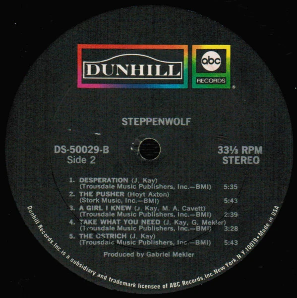 Steppenwolf - Steppenwolf (LP, Album, RP) (Very Good Plus (VG+)) - Image 4