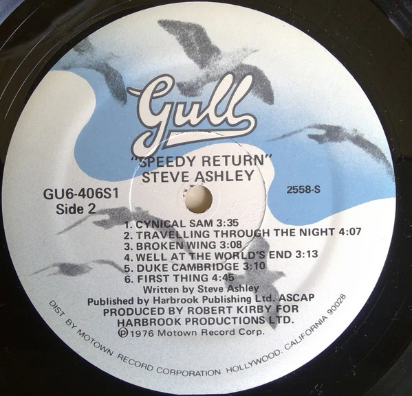 Steve Ashley - Speedy Return (LP, Album) (Very Good (VG)) - Image 4