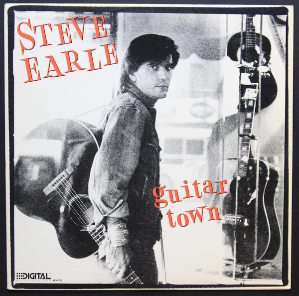 Steve Earle - Guitar Town (LP, Album) (Very Good Plus (VG+))