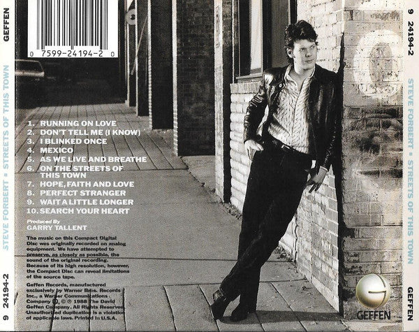 Steve Forbert - Streets Of This Town (CD, Album) (Very Good Plus (VG+)) - Image 2