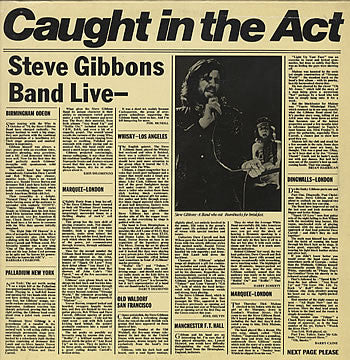 Steve Gibbons Band - Caught In The Act (LP, Album) (Very Good Plus (VG+))