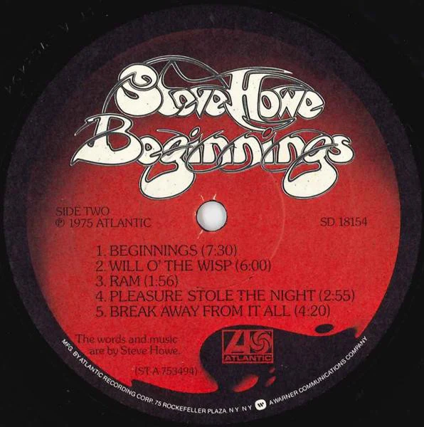 Steve Howe - Beginnings (LP, Album, Pre) (Very Good (VG)) - Image 5