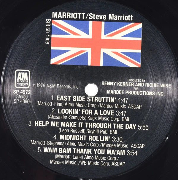 Steve Marriott - Marriott (LP, Album, Pit) (Near Mint (NM or M-)) - Image 3