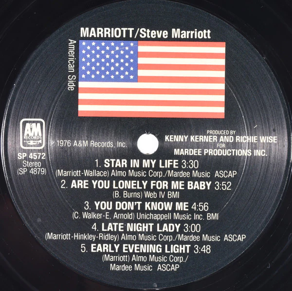 Steve Marriott - Marriott (LP, Album, Pit) (Near Mint (NM or M-)) - Image 4