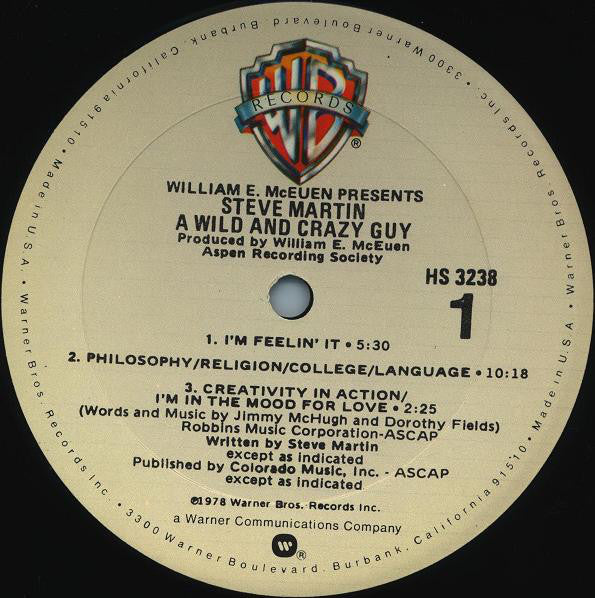 Steve Martin - A Wild And Crazy Guy (LP, Album, Gol) (Very Good Plus (VG+)) - Image 4