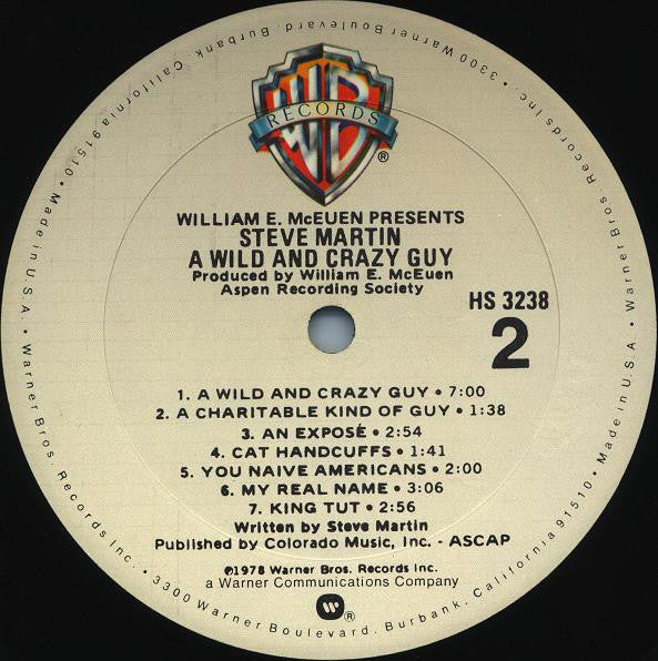 Steve Martin - A Wild And Crazy Guy (LP, Album, Gol) (Very Good Plus (VG+)) - Image 5