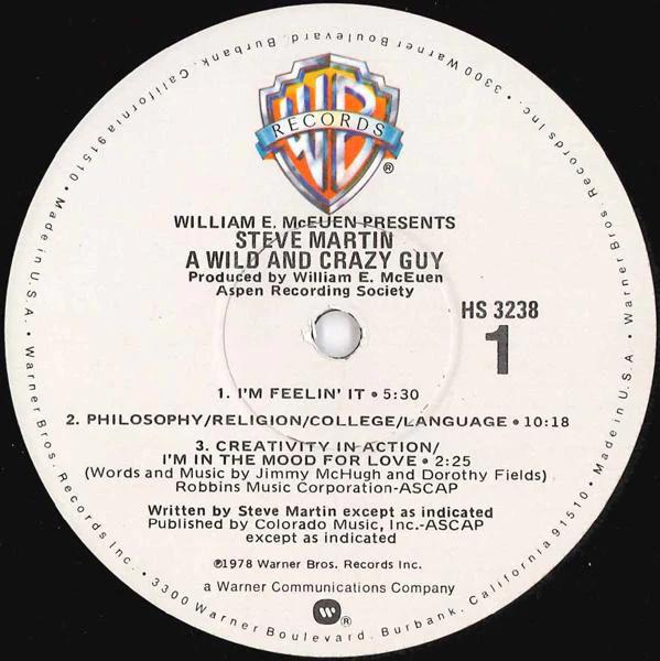 Steve Martin - A Wild And Crazy Guy (LP, Album, Win) (Very Good Plus (VG+)) - Image 4