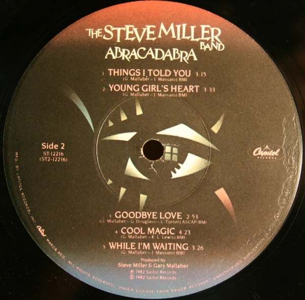 Steve Miller Band - Abracadabra (LP, Album) (Very Good (VG)) - Image 4