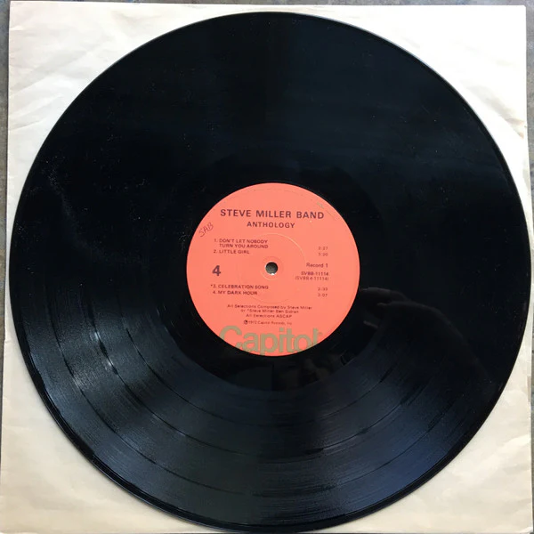 Steve Miller Band - Anthology (2xLP, Comp, RP, LA ) (Good Plus (G+)) - Image 4