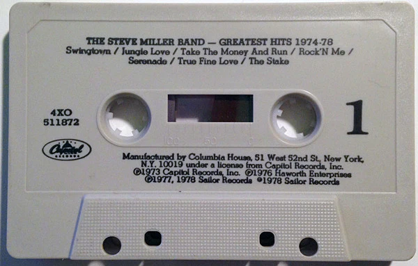 Steve Miller Band - Greatest Hits 1974-78 (Cass, Comp, Club, No ) (Near Mint (NM or M-)) - Image 3