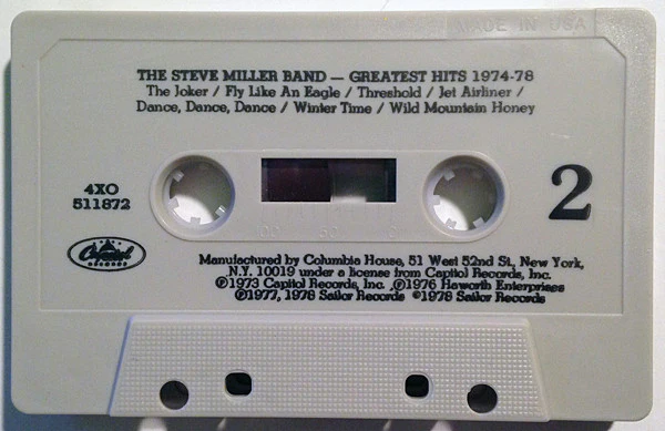 Steve Miller Band - Greatest Hits 1974-78 (Cass, Comp, Club, No ) (Near Mint (NM or M-)) - Image 4