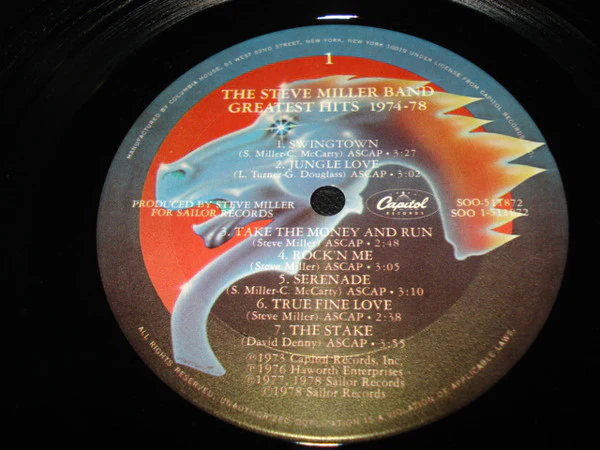 Steve Miller Band - Greatest Hits 1974-78 (LP, Comp, Club) (Near Mint (NM or M-)) - Image 3