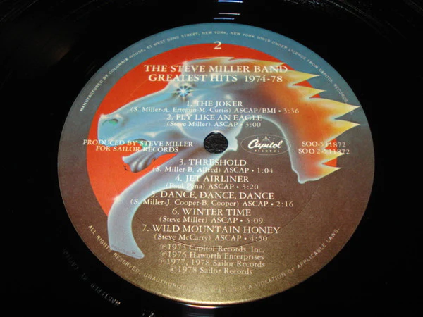 Steve Miller Band - Greatest Hits 1974-78 (LP, Comp, Club) (Near Mint (NM or M-)) - Image 4