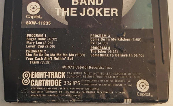 Steve Miller Band - The Joker (8-Trk, Album) (Good Plus (G+)) - Image 5
