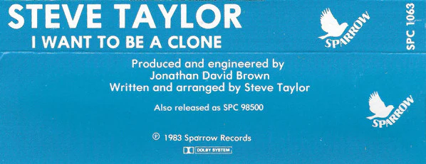 Steve Taylor - I Want To Be A Clone (Cass, MiniAlbum) (Near Mint (NM or M-)) - Image 2