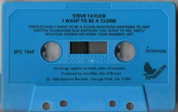 Steve Taylor - I Want To Be A Clone (Cass, MiniAlbum) (Near Mint (NM or M-)) - Image 3