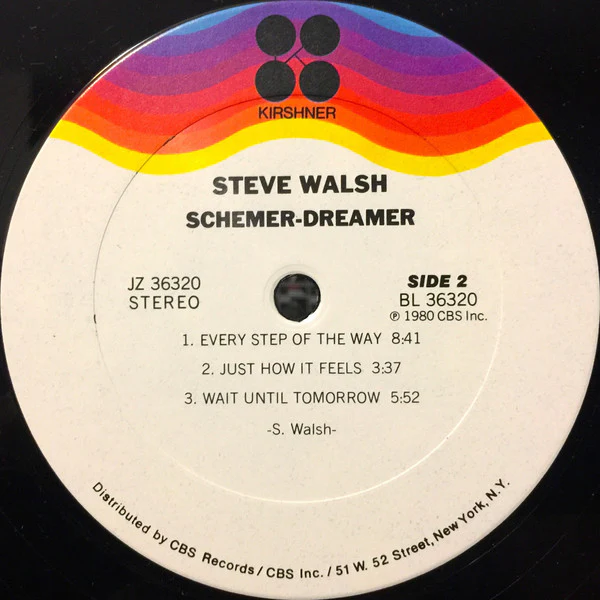 Steve Walsh - Schemer Dreamer (LP, Album, Pit) (Near Mint (NM or M-)) - Image 4