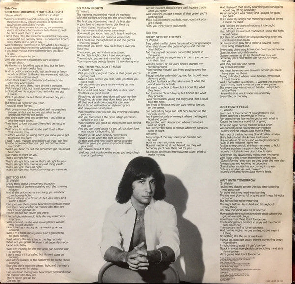 Steve Walsh - Schemer Dreamer (LP, Album, Pit) (Near Mint (NM or M-)) - Image 5