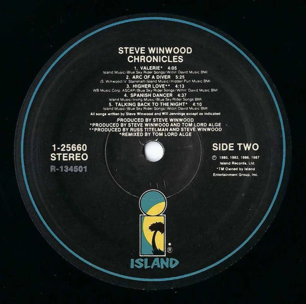 Steve Winwood - Chronicles (LP, Comp, Club, BMG) (Near Mint (NM or M-)) - Image 3