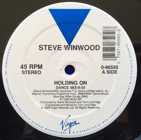 Steve Winwood - Holding On (12") (Near Mint (NM or M-)) - Image 3