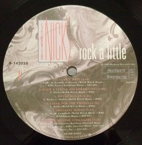 Stevie Nicks - Rock A Little (LP, Album, Club, RCA) (Very Good Plus (VG+)) - Image 3